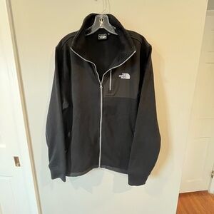 The North Face Men's Full Zip Sweater Jacket Sweatshirt Black Size Large
